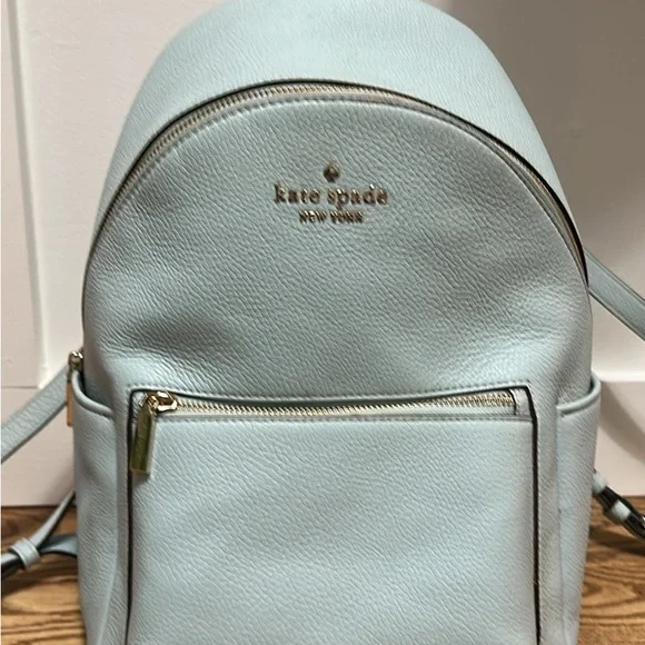 Kate Spade Cream Backpack with Gold Accents - Picture 3 of 6
